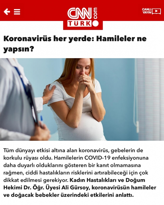 Op. Dr. Ali Gürsoy - CNN Türk - Maltepe Kadın Doğum Uzmanı